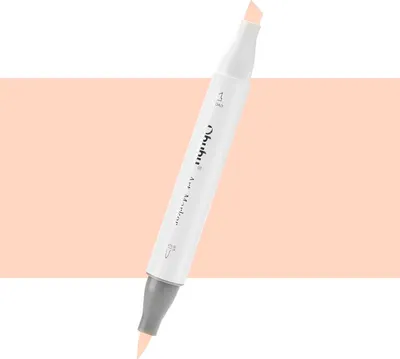 Image de Pinceau et ciseau double face OHUHU, YR4 Salmon Pink