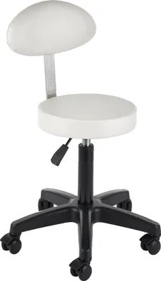 Image de Efalock tabouret à roulettes Fade (S) blanc