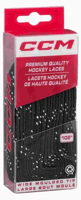 Produktbild von CCM LACES WAXED Eishockey Schlittschuhsenkel Gewachst - Hockey Laces Accessories, Farbe:Black, Größe:84'