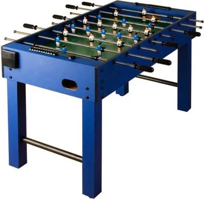 Zdjęcie produktu dla Stół do piłkarzyków GamesPlanet® Glasgow, 121x101x79 cm, niebieski