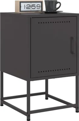 Immagine prodotto di Maison Exclusive - Comodini 2 pz. Nero 36x39x60,5 cm Acciaio