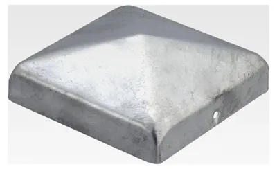 Produktbild von Pfostenkappe für Holzpfosten | flache Form | feuerverzinkt | 100 x 100 mm