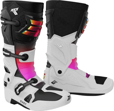 Zdjęcie produktu dla Buty motocrossowe Shot Race 8, biały/różowy, 43