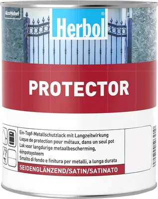 Produktbild von Herbol Protector, Tür, Metall, Nicht-eisenhaltiges Metall, Fertig gemischt, Weiß, Weiß, Lösungsmittelbasiert, Undurchsichtig