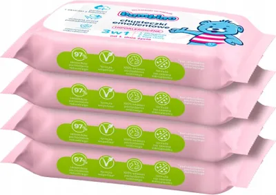 Obrázok produktu pre Bambino zmäkčujúce utierky 3 v 1 4 x 57 kusov