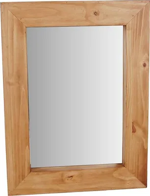 Produktbild von MiaMöbel Spiegel Mexico Möbel 60x80x5 cm Landhausstil Glas Massivholz Pinie Honig