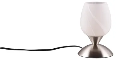 Zdjęcie produktu dla Lampa stołowa CUP II srebrno-biała 1xE14x40W szkło wym:18x12x12cm IP20 RL