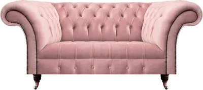 Produktbild von Chesterfield Rosa Zweisitzer Sofa Couch Wohnzimmer Polstermöbel Einrichtung