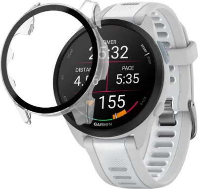Produktbild von Hülle für Garmin Forerunner 165 / 165 Music - Transparent Hartschutz Displayschutzfolie Phonillico®