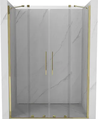 Immagine prodotto di Mexen Velar Duo porte doccia scorrevoli 160 cm, trasparente, dorato - 871-160-000-02-50