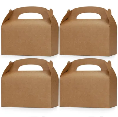 Obrázek produktu pro Dárková krabička z kraftpapíru, rozměry 16 x 9 x 8,6 cm, 15 kusů, vhodná pro balení dárků