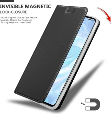 Immagine prodotto di Cadorabo custodia per cellulare per Huawei P30 custodia protettiva in nero Cover Etui Book Case Booklet
