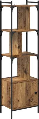 Obrázek produktu pro vidaXL Stará dřevěná knihovna 44,5 x 30 x 154,5 cm materiál na bázi dřeva