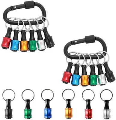 Image de Jeu de porte-embouts magnétiques, 12 pièces, 1/4", noir, robuste
