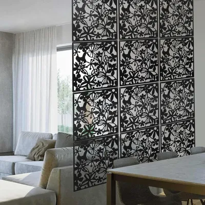 Obrázek produktu pro 12 kusů DIY Room Divider Screen Privacy Screen, 40x40cm Závěsný dělič místností, Závěsný dělič místností
