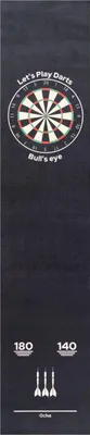 Produktbild von Primaflor Dartteppich Schwarz - 50x250cm - Dartmatte mit offiziellem Spielabstand zur Dartscheibe - Dart-Teppich als Abwurflinie - Bodenschutzmatte zum Darten