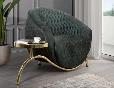 Produktbild von Grüner Polstersessel Designer Loungesessel Möbel r 1-Sitzer