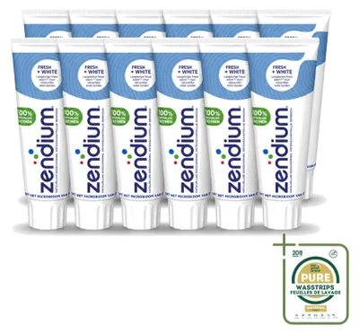 Produktbild von 12 x Zendium Fresh+White Tandpasta - 75 ml - Vorratspackung - 12 Stücke