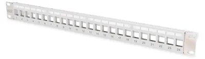 Obrázok produktu pre Modulárny patch panel DIGITUS pre keystone konektory 1U - nevybavený