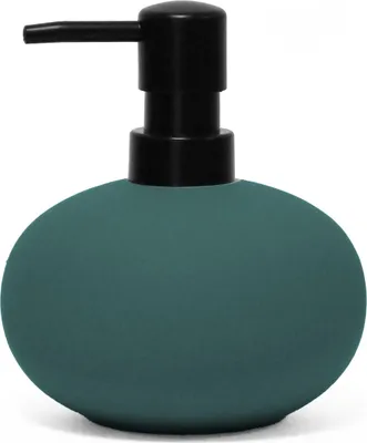 Image de Distributeur de savon en gres 12 cm Mambos emeraude