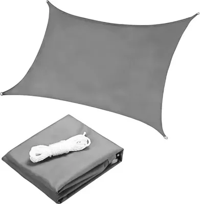 Produktbild von Quadratisches Sonnensegel, wasserdicht, 3 x 3 m, ModernHome - grau