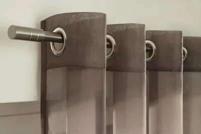 Produktbild von 2er Set Ösenschal Voile 245cm : Braun