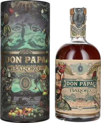 Produktbild von Don Papa BAROKO Limited Edition Harvest Canister 40% Vol. 0,7l in Geschenkbox