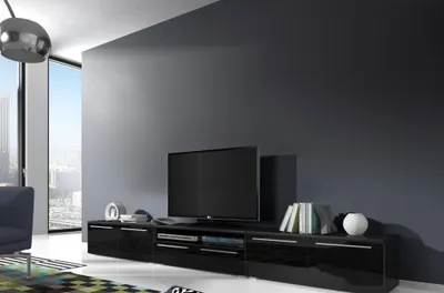 Zdjęcie produktu dla Kredens do salonu wysoki połysk nowoczesny niski stolik pod telewizor meble nowe