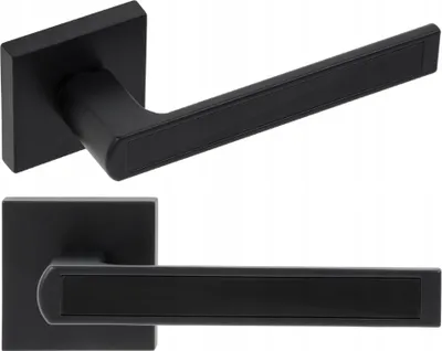 Immagine prodotto di Maniglia in nero opaco con inserto Inserta lucido