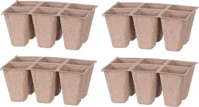Obrázek produktu pro Strend Pro Herrison P1108 květináč, papír, 6 sazenic, balení. 4 ks.