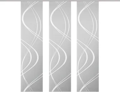 Produktbild von Schiebevorhang TIBERIO aus Dekostoff und Voile mit Scherli 245 x 60 cm
