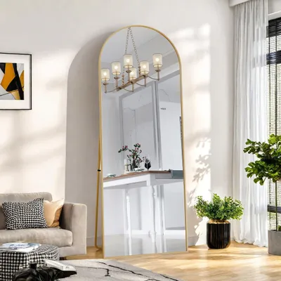 Productafbeelding van Staande Spiegel - Volledige Lengte - Goud, 162 x 53 cm