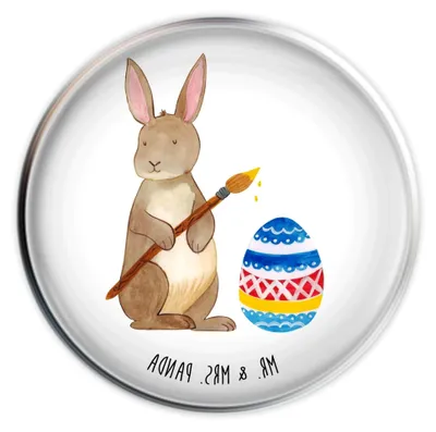 Produktbild von Waschbeckenstöpsel Hase Eier Malen - Geschenk, Frohe Ostern, Ablaufgarnitur, Kaninchen, Ostergrüße, Abfluss, Osterhase, Ablaufstopfen