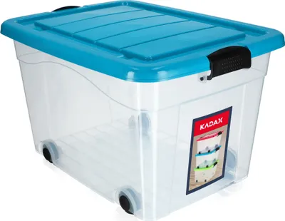 Zdjęcie produktu dla KADAX Pojemnik Organizer Pudełko Zabawki Na Kółkach 60L