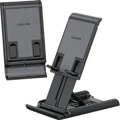 Immagine prodotto di Usams Supporto da scrivania pieghevole per telefono/tablet nero/nero Zj073Zj01 (Us-Zj073)