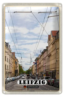Produktbild von Blechschild Städte Leipzig Connewitz Bahngleisen 20x30cm