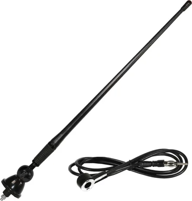 Image de HEYNER® Antenne voiture 40 cm flexible Antenne de toit - Antenne Flex 12 V FM / AM Antenne tige pour radio adaptée à Mercedes-Benz VW Audi BMW etc.