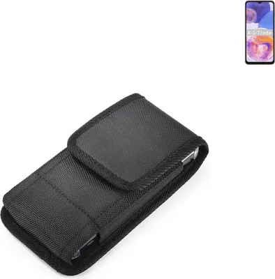 Produktbild von Holster Gürteltasche kompatibel mit Samsung Galaxy A23 Holster Gürtel Tasche wasserabweisend Handy Hülle Schutz Hülle Outdoor schwarz K-S-Trade