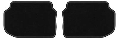 Obrázok produktu pre Zadné velurové koberce pre: BMW 5 F10 xDrive 2010-2013 (sedan) – 2 ks, čierne, na mieru – Wielganizator LUX