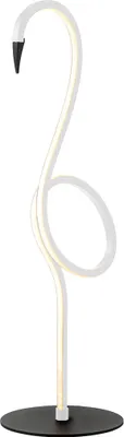 Zdjęcie produktu dla Lampa stołowa LED nowoczesna Flamingo biało-czarna 6W Ciepła biel 420lm tworzywo sztuczne wym:50x15x15cm IP20 Elstead