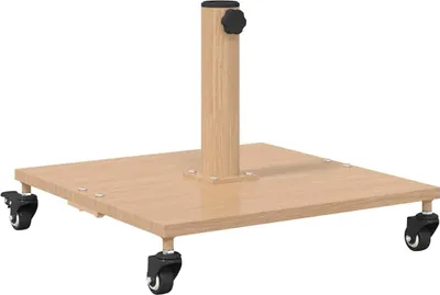 Zdjęcie produktu dla vidaXL Podstawa parasola Jasne drewno 45 x 45 x 31,5 cm