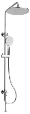 Produktbild von Sapho Duschsäule ohne Armatur, Kopf- und Handbrause, rund, Chrom
