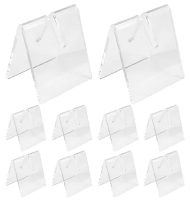 Produktbild von 10 Stück transparente Acryl-Halterungen für Messestände