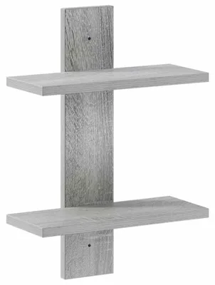 Imagen del producto de Estante de pared Sonoma gris 30 x 13.5 x 43 cm