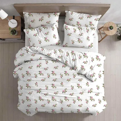 Produktbild von Traumschlaf Mako-Satin Bettwäsche Gentle Roses 135x200 cm + 80x80 cm