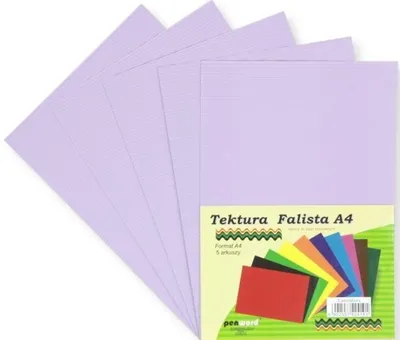 Produktbild von Tektura A4 falista lawendowa 5szt