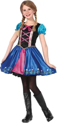 Produktbild von Frozen Anna Kinderkostüm für Mädchen Kindergröße: 98-104
