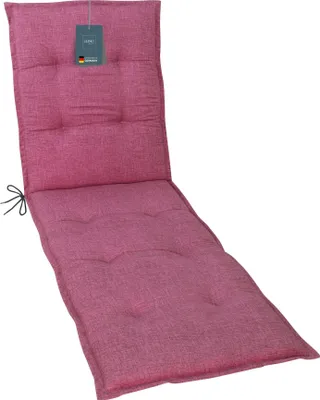 Produktbild von LILENO HOME Sonnenliege Auflage als [1er Set - Rollliege] in Pink - Gartenliegen Auflage perfekt für Strandliege - Polster Auflage für Gartenliege (190x60x6cm)