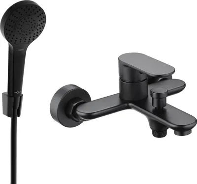 Immagine prodotto di Mexen Milo R05 rubinetto per vasca da bagno con set doccia, nero - 7133R05-70