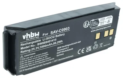 Produktbild von vhbw Batterie kompatibel mit Saver One Semi-Automatic, P, D, Automatic Medizintechnik (3500 mAh, 25,2 V, Li-SOCl2)